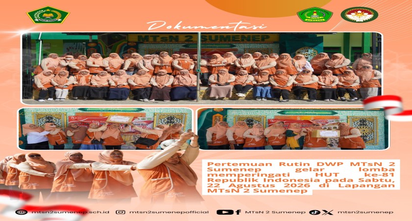 DWP MTsN 2 Sumenep Gelar Lomba Semarak HUT ke-81 Republik Indonesia