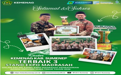 Kemenag Kabupaten Sumenep Raih Predikat Terbaik 3 Stand Expo Madrasah Jawa Timur 2026