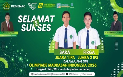 Siswa MTsN 2 Sumenep Ukir Prestasi Gemilang di OMI 2026 Tingkat Kabupaten